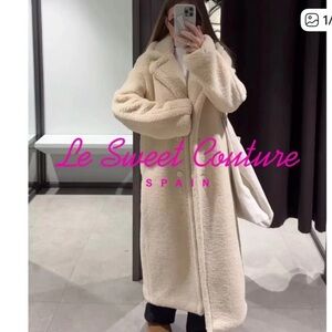Zara Cream Teddy Jacket